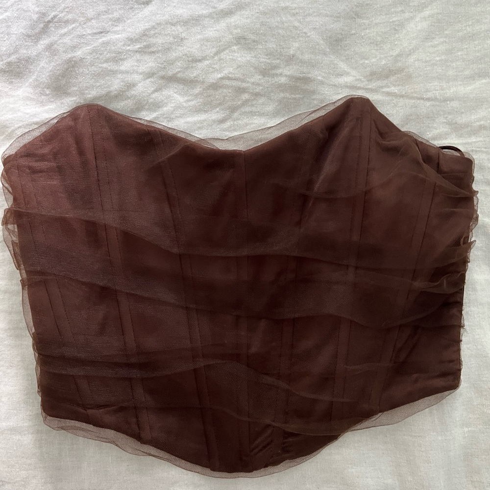 Zara strapless corset top